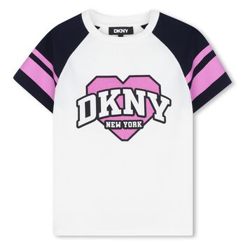 Girls Ivory Heart Logo T-Shirt