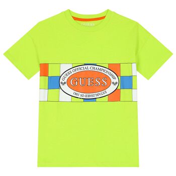 Boys Green Logo T-Shirt