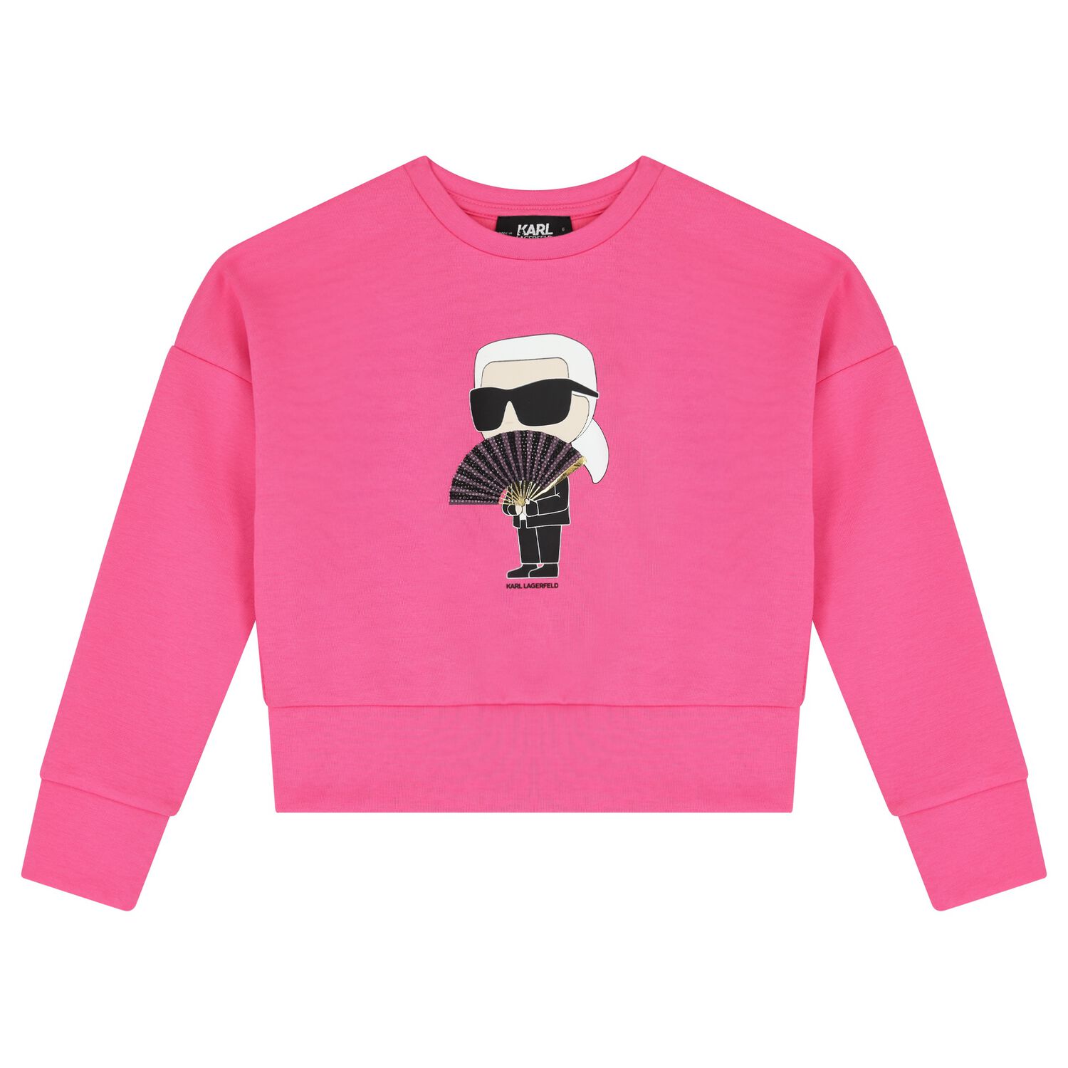 Girls Pink Ikonik Sweatshirt, 1, hi-res image number null