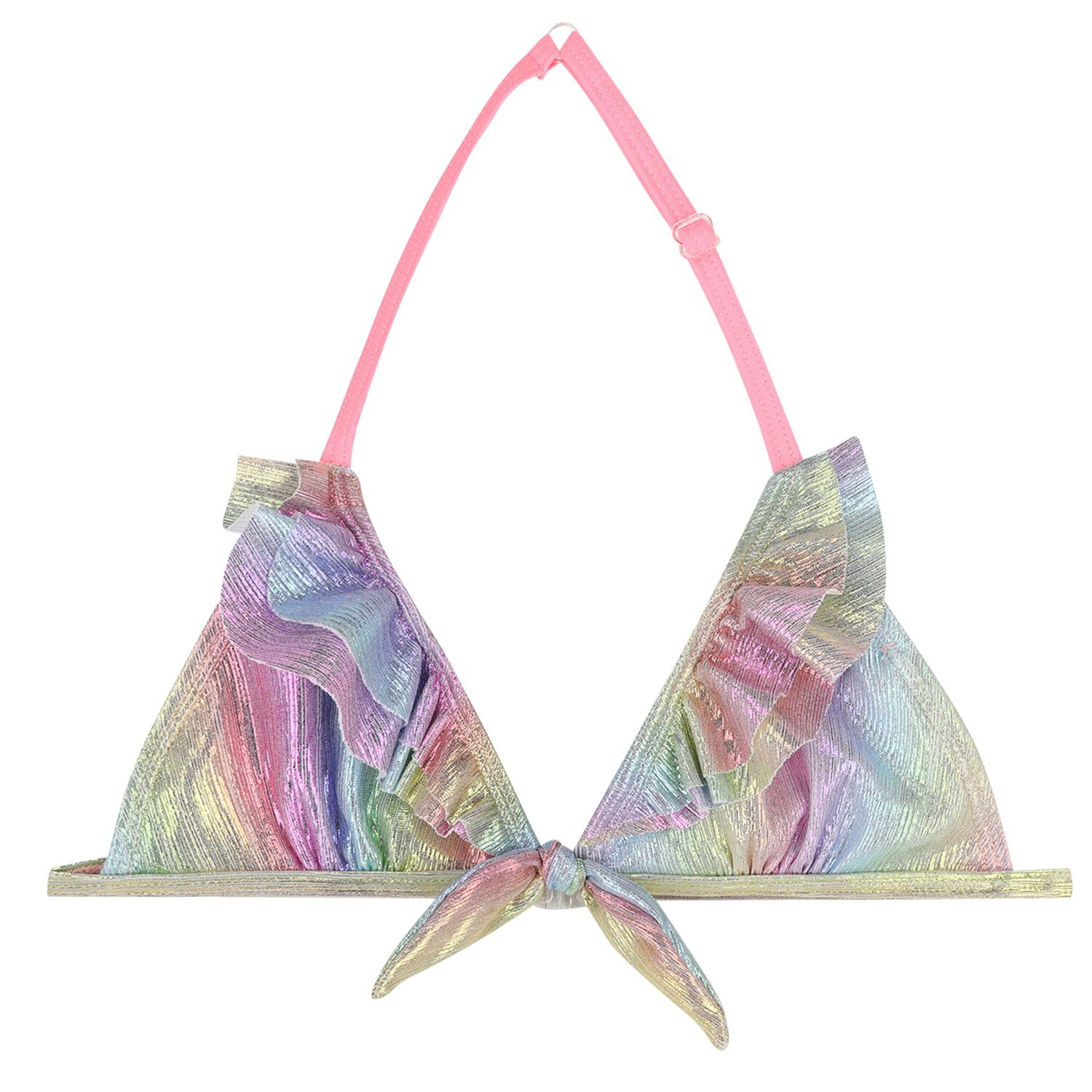 Girls Iridescent Rainbow Bikini, 1, hi-res