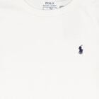 Boys White Logo Long Sleeve Top, 1, hi-res