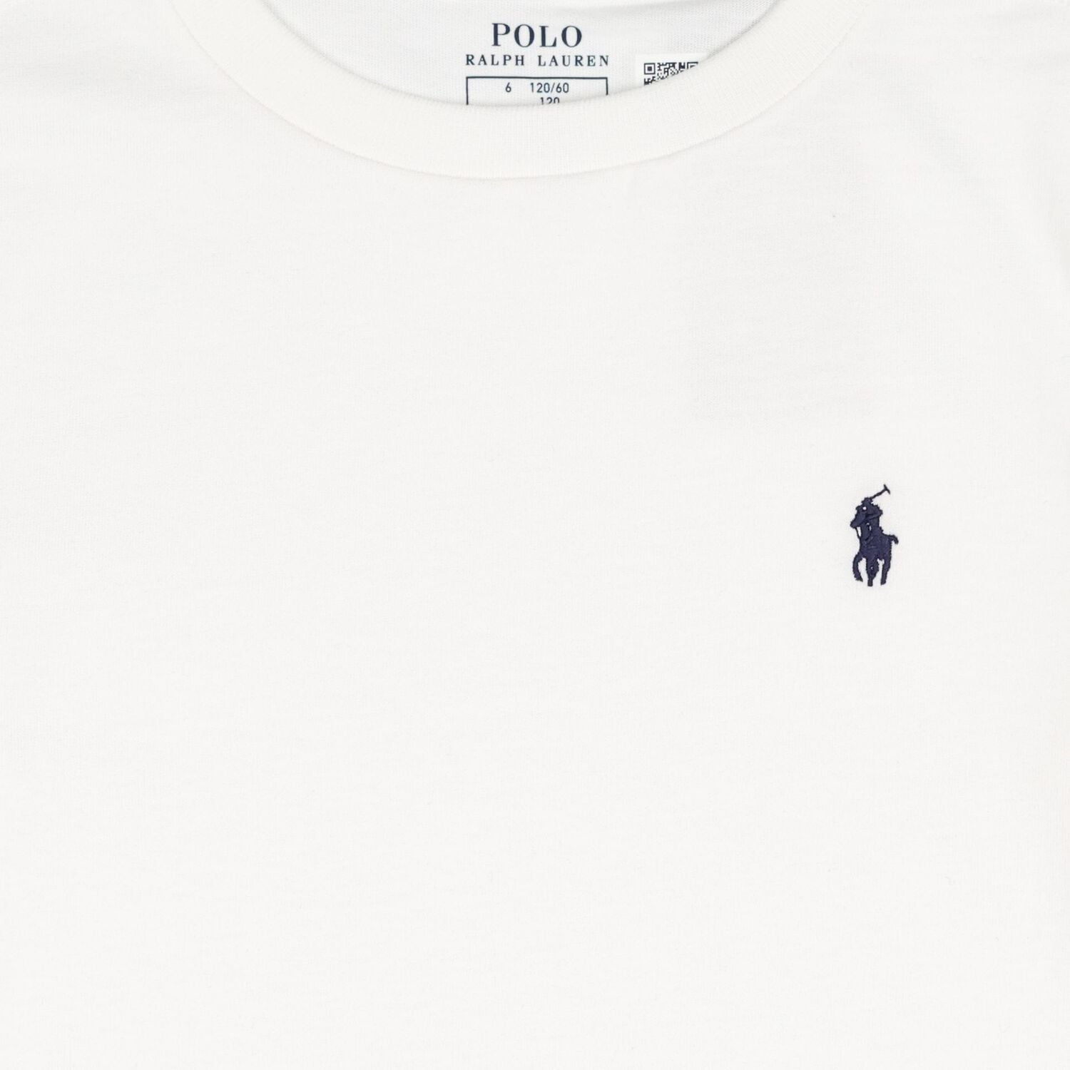 Boys White Logo Long Sleeve Top, 1, hi-res
