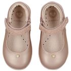 Younger Girls Rose-Gold Shoes, 1, hi-res