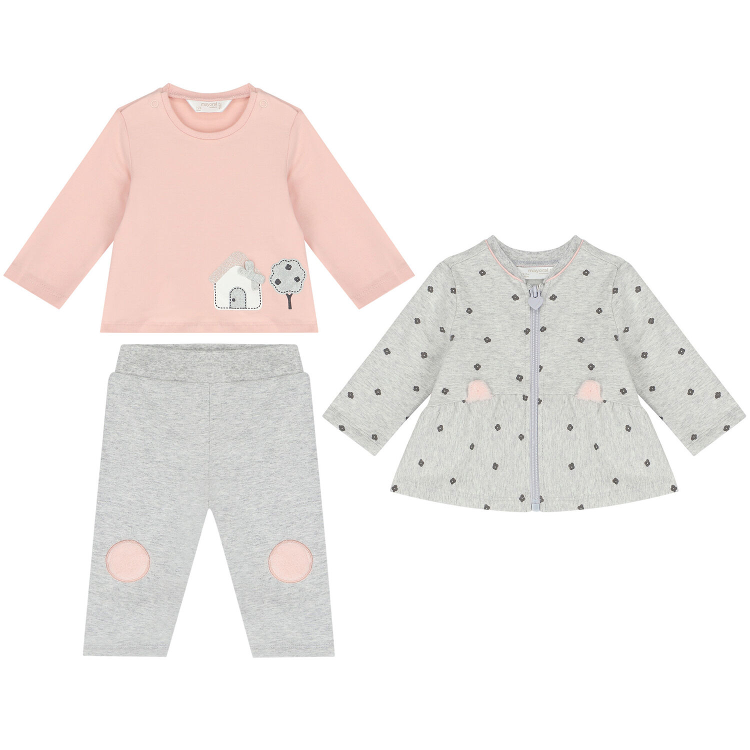 Baby Girls Grey & pink Set, 2, hi-res image number null