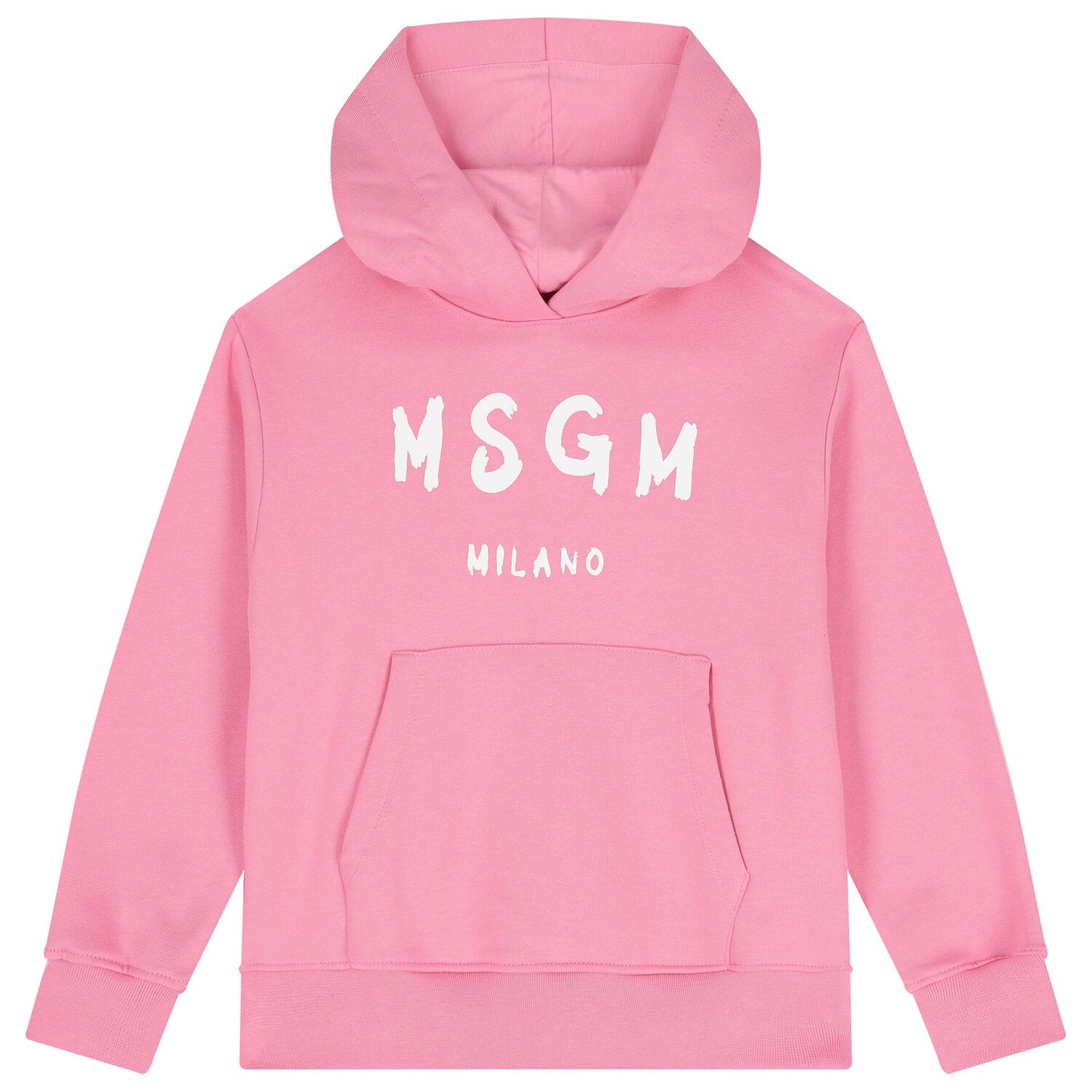 Girls Pink Logo Hooded Top, 5, hi-res