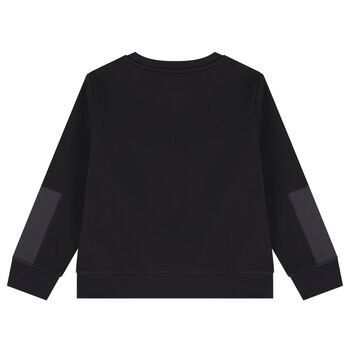 Boys Black Logo Sweatshirt