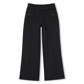 Girls Black Logo Joggers