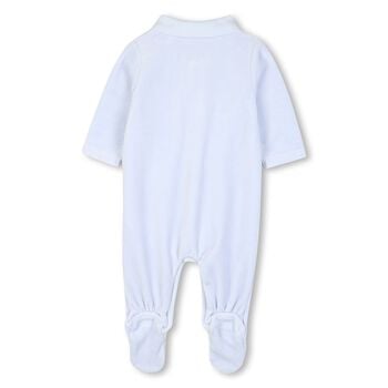 Baby Boys Blue Logo Babygrow