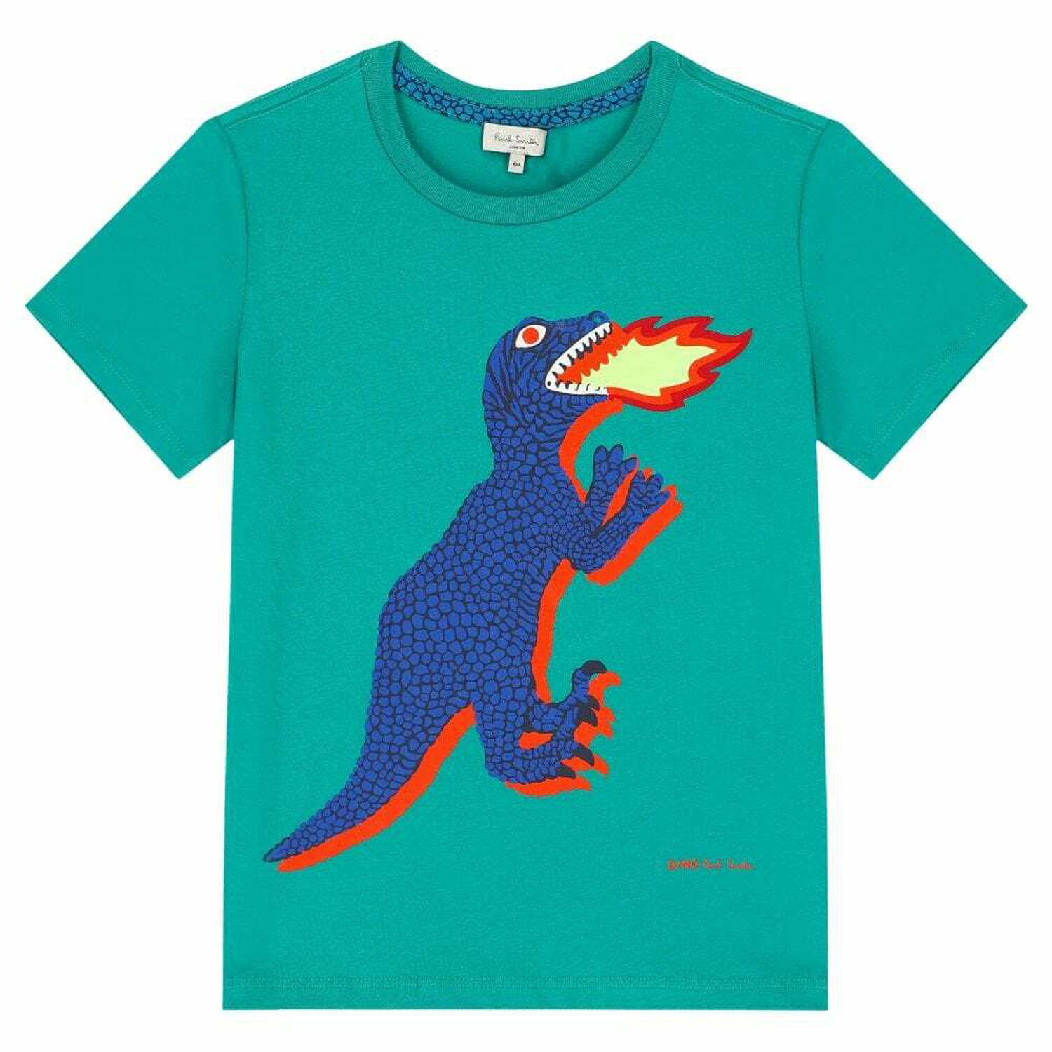 Paul Smith Junior Boys Green Dino T-Shirt | Junior Couture