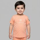 Younger Boys Orange Logo T-Shirt, 3, hi-res