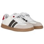 Boys Ivory & Red Trainers, 1, hi-res