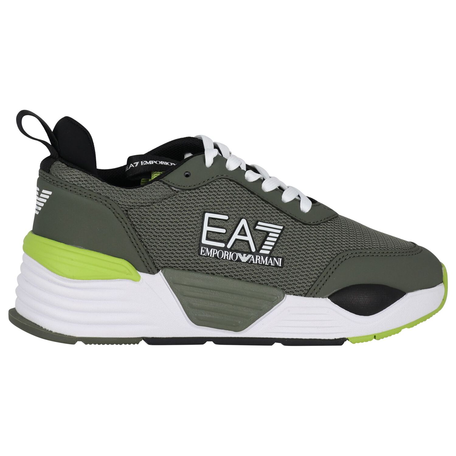 Green Logo Trainers, 2, hi-res