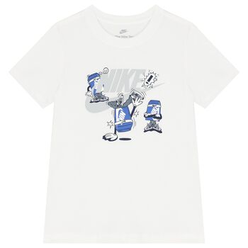 Boys White Logo T-Shirt