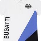 Boys White Logo Polo Shirt, 1, hi-res