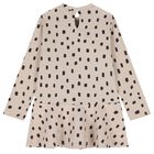 Girls Beige & Black Spot Dress Set, 2, hi-res