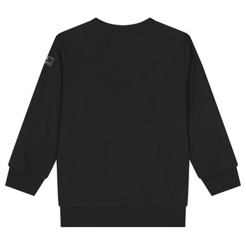 Boys Black Logo Sweatshirt