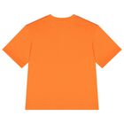Boys Orange Logo T-Shirt, 3, hi-res
