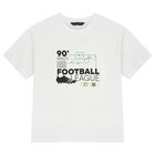 Boys White & Black Football T-Shirts ( 2 Pack ), 2, hi-res