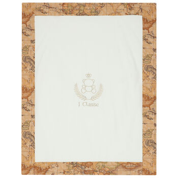Ivory & Beige Geo Map Logo Blanket