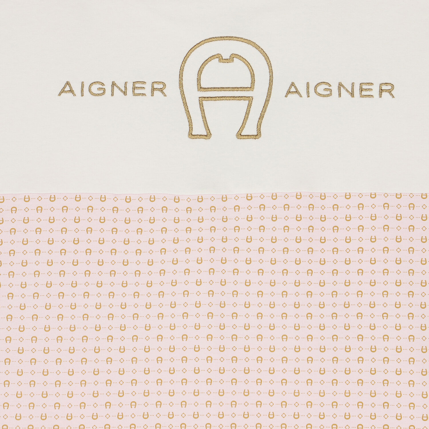 Pink, Ivory & Gold Logo Baby Blanket, 3, hi-res image number null