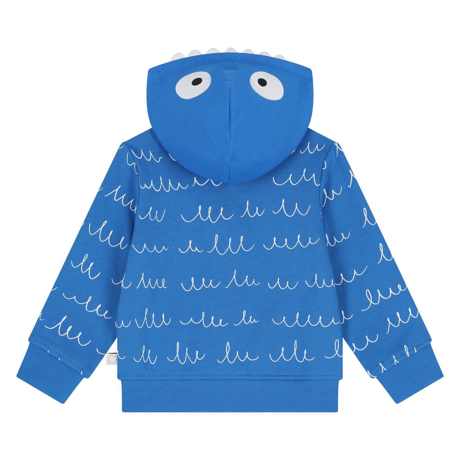 Younger Boys Blue Yeti Hooded Zip Up Top, 1, hi-res