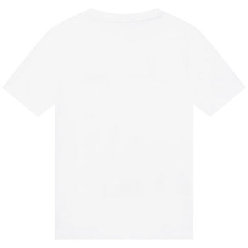 Boys White Logo Mini-Me T-Shirt
