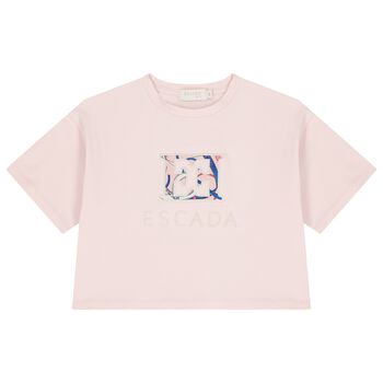 Girls Pink Logo T-Shirt