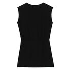 Girls Black Logo Dress, 1, hi-res