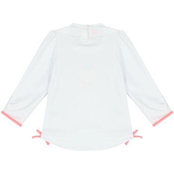 Baby Girls White Wild Strawberry Rash Vest UPF 50+