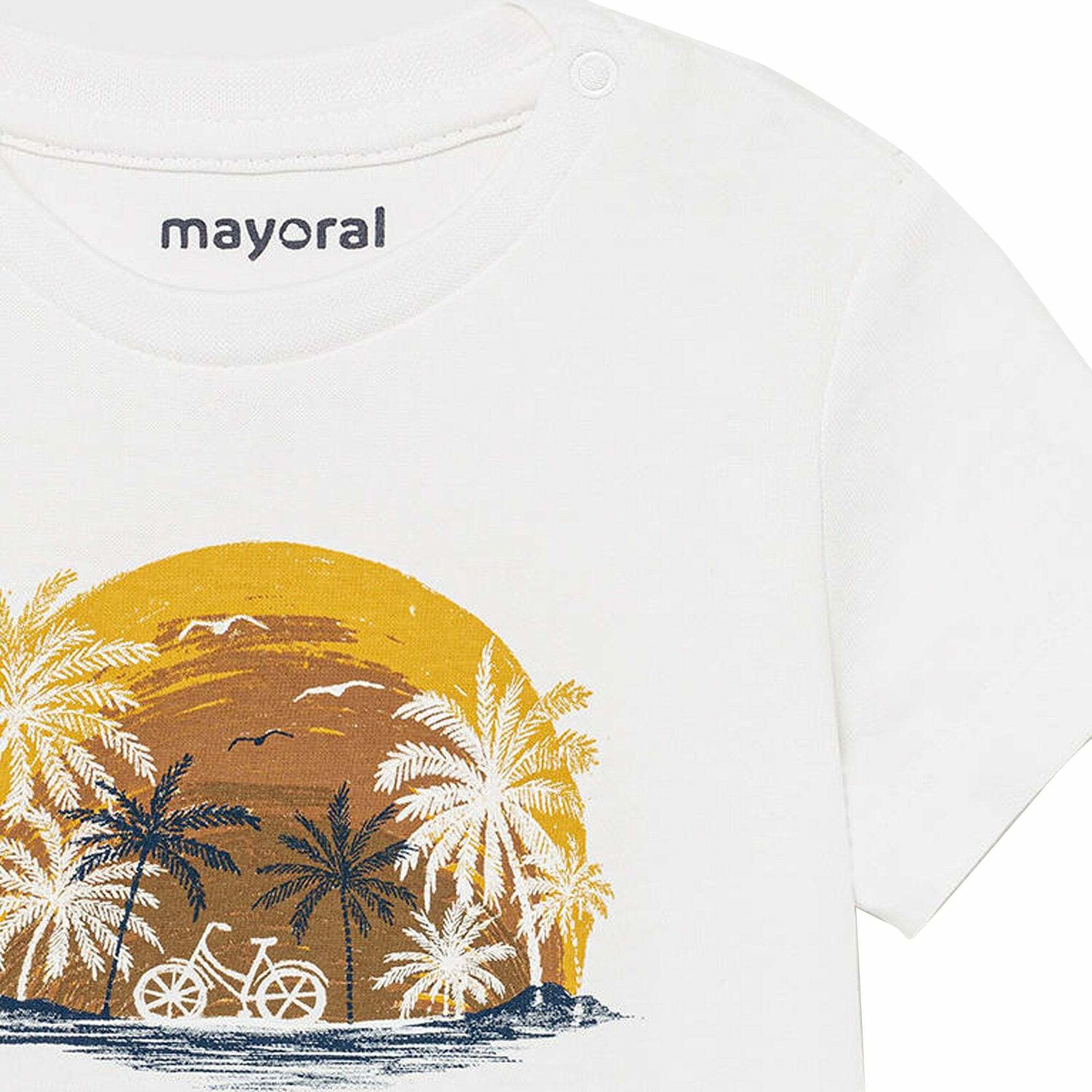 Younger Boys White & Navy Blue T-Shirts (2 Pack), 1, hi-res image number null