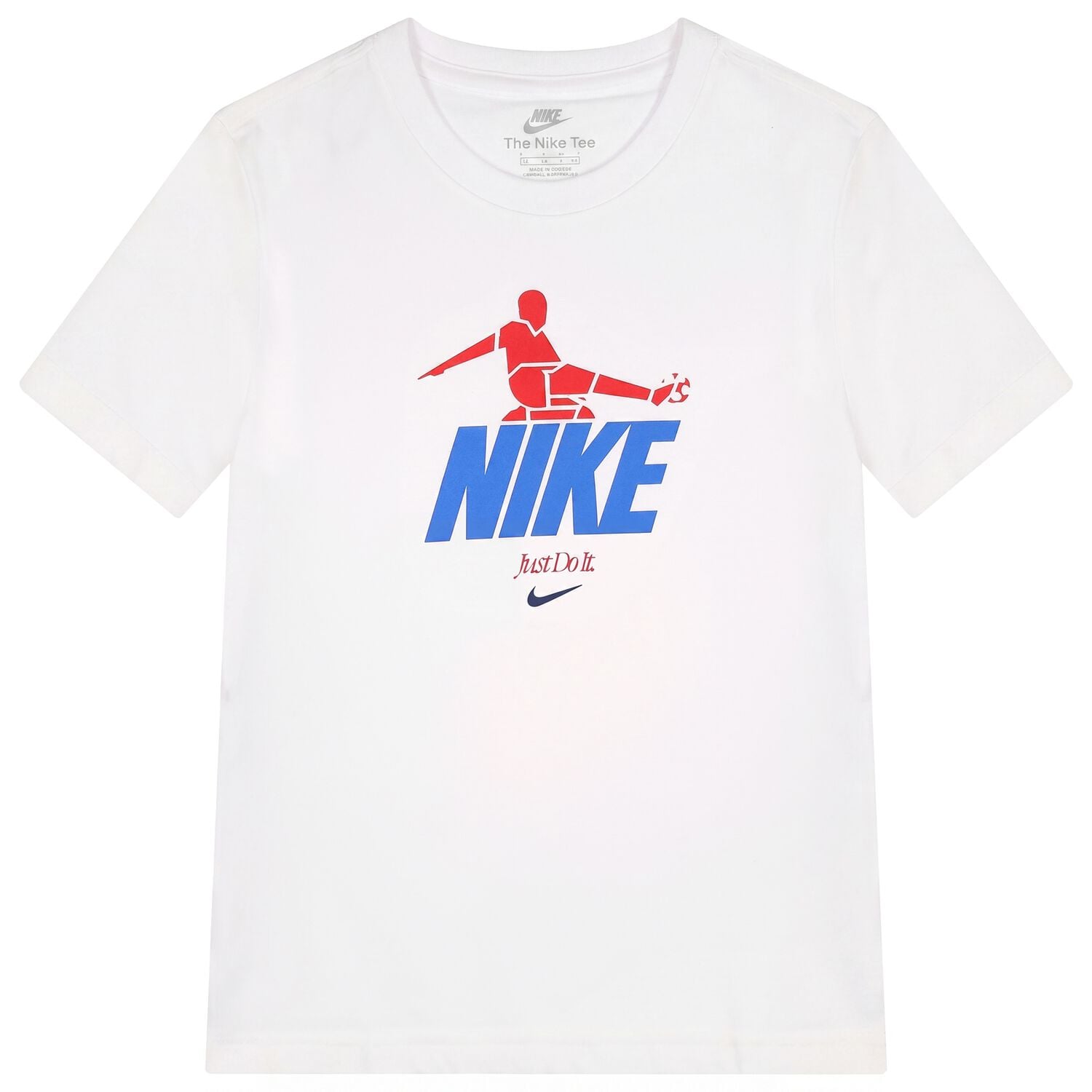 Boys White Logo T-Shirt, 1, hi-res