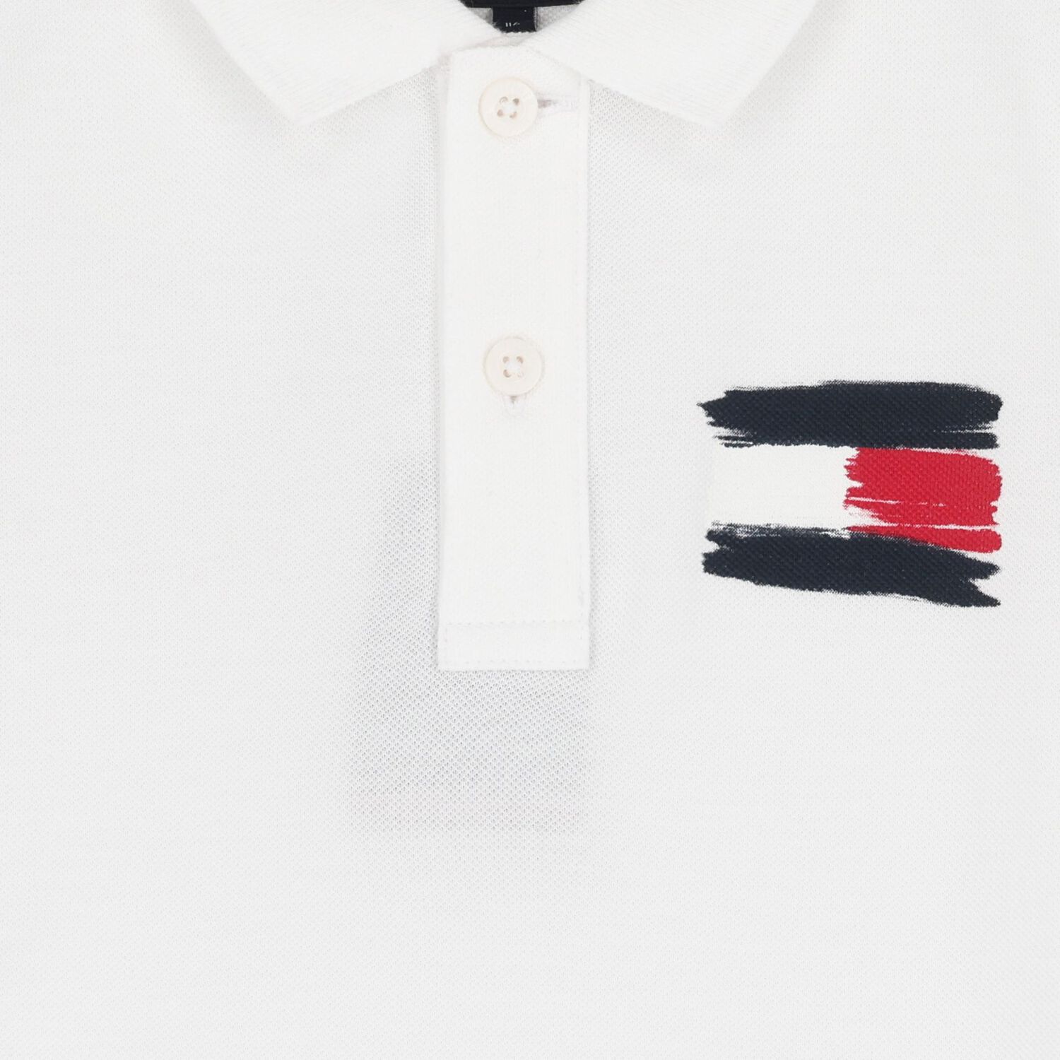 Boys White Logo Polo Shirt, 3, hi-res