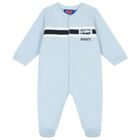 Baby Boys Navy Blue Logo Babygrow, 2, hi-res