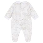 White & Beige Geo Map Babygrow Gift Set, 1, hi-res