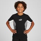 Boys Black logo T-Shirt, 1, hi-res
