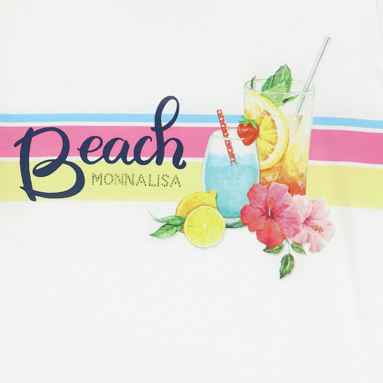 توب باللون الابيض للبنات, 1, hi-res