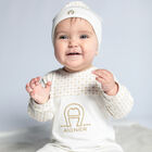 Ivory & Gold Logo Babygrow Gift Set, 1, hi-res