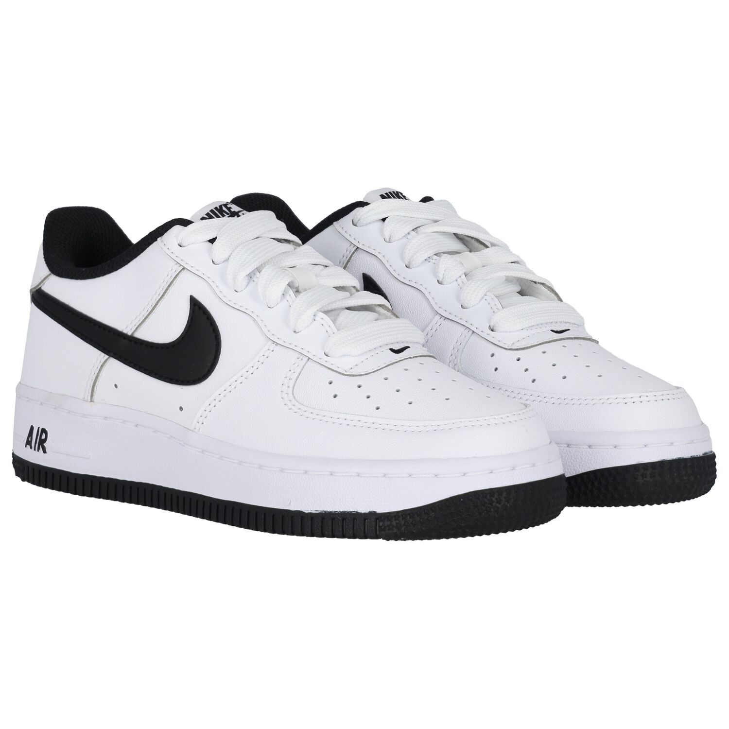 White & Black Air Force 1 Trainers, 1, hi-res