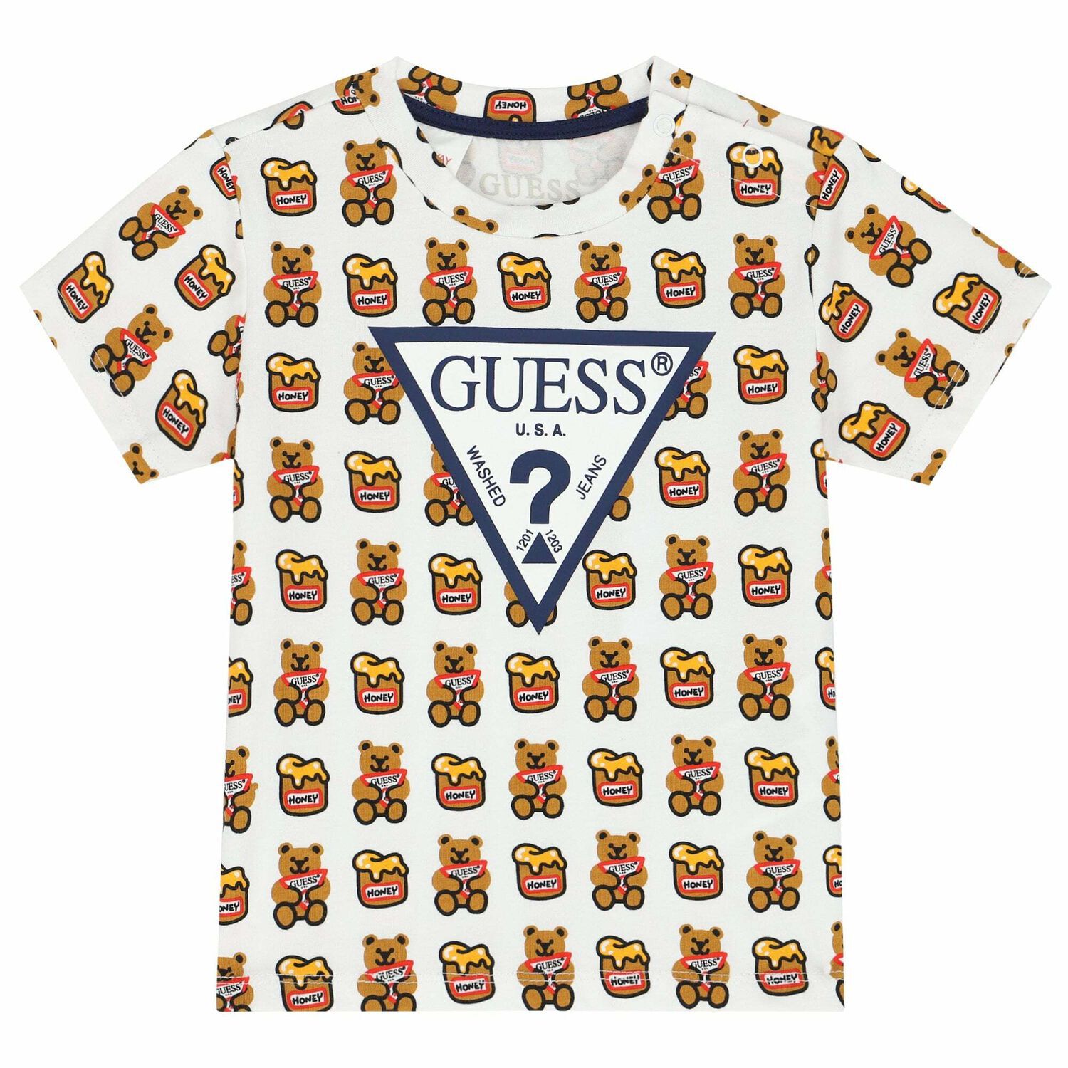 Baby Boys White Logo T-Shirt , 1, hi-res image number null