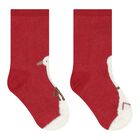 Baby Girls Red & Ivory Socks ( 4-Pack ), 3, hi-res