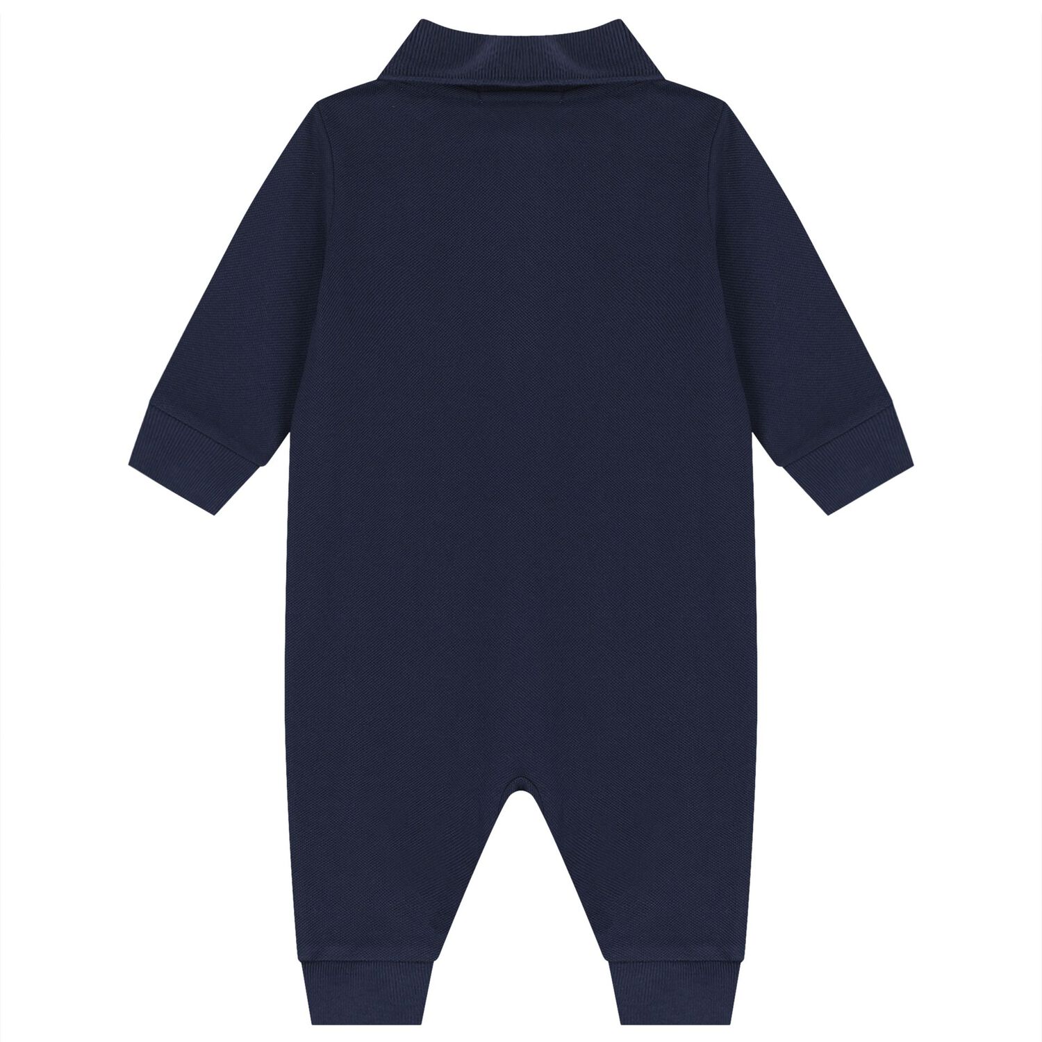 Baby Boys Navy Blue Pony Logo Romper, 1, hi-res