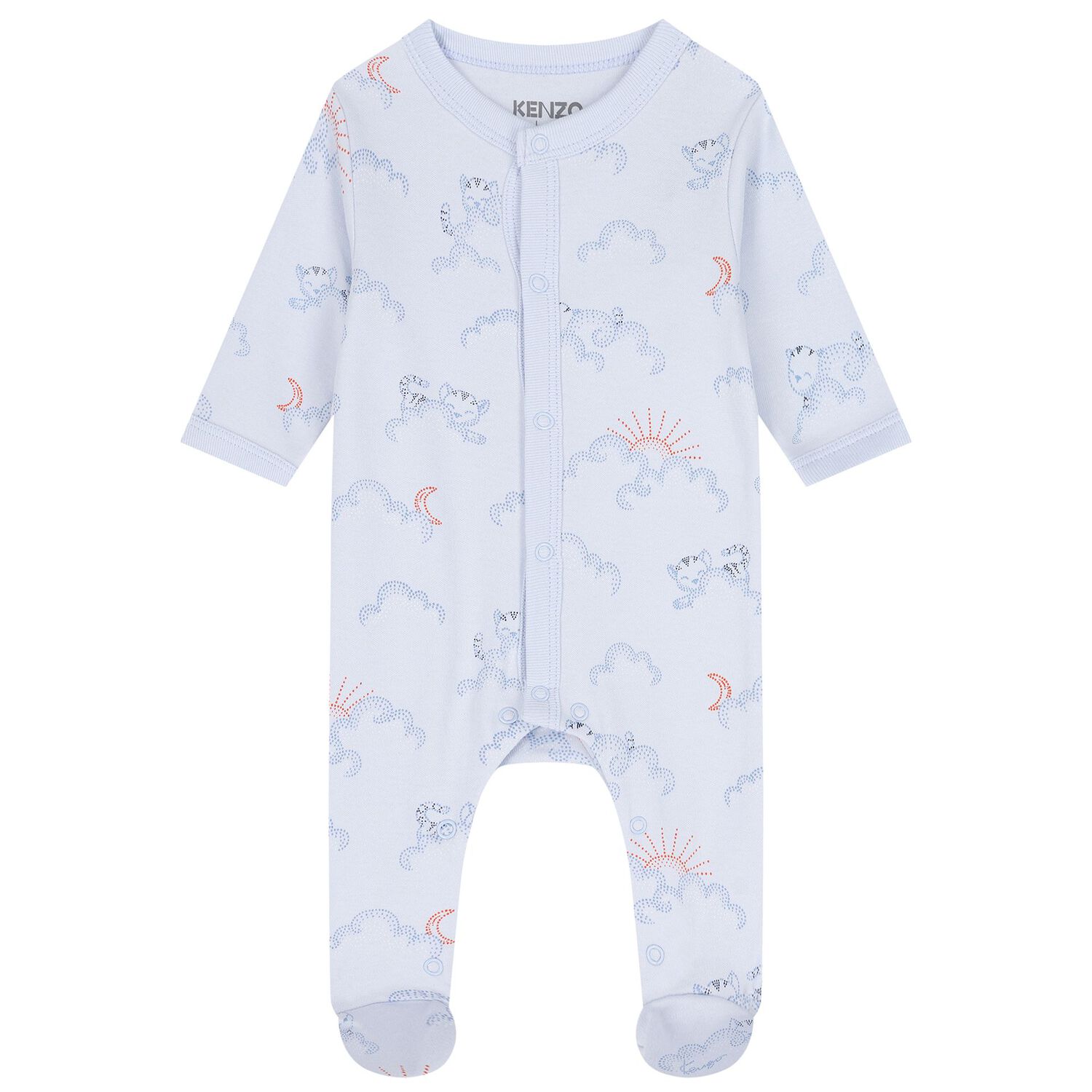 Baby Boys Blue Clouds Babygrow Gift Set, 1, hi-res