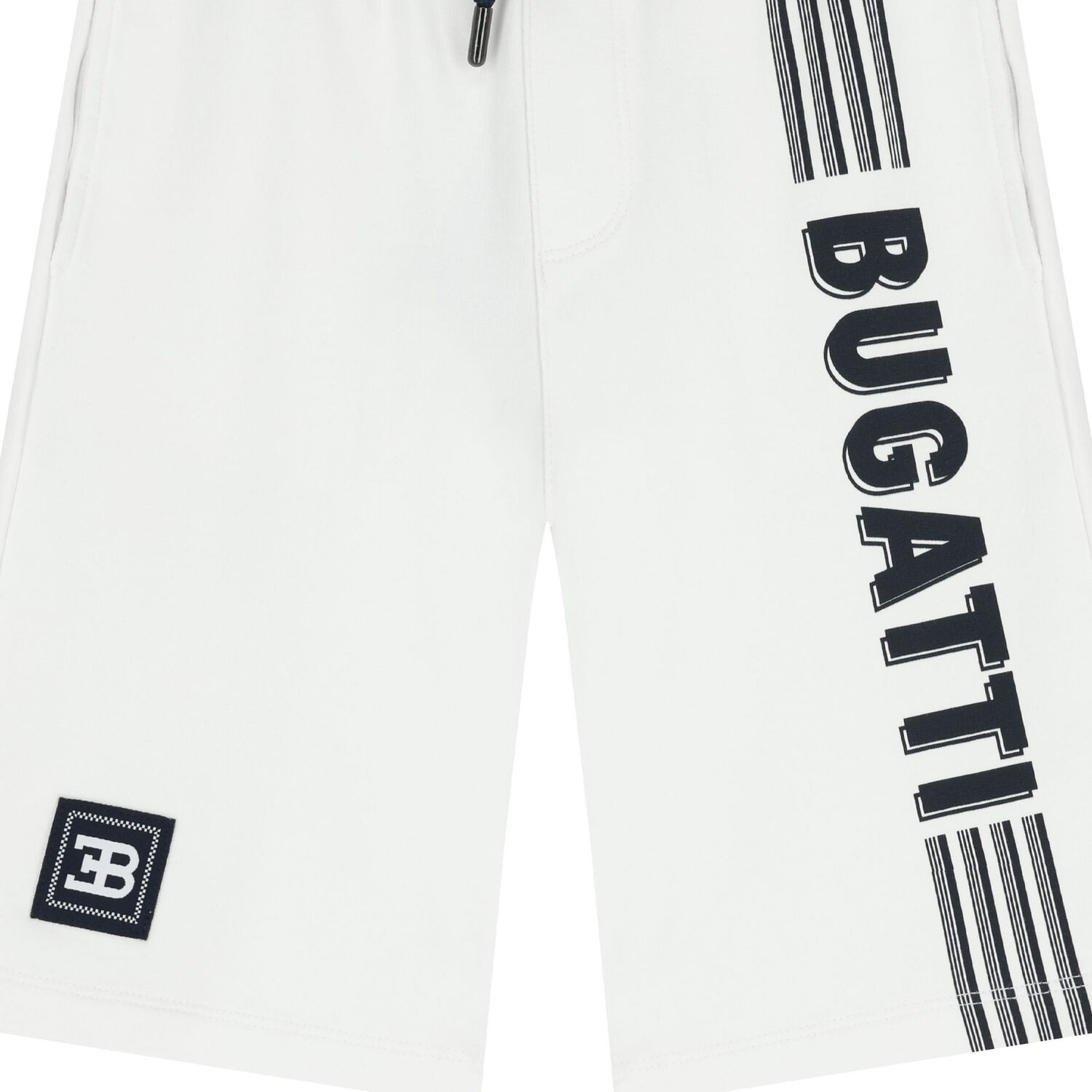Boys White Logo Shorts, 2, hi-res