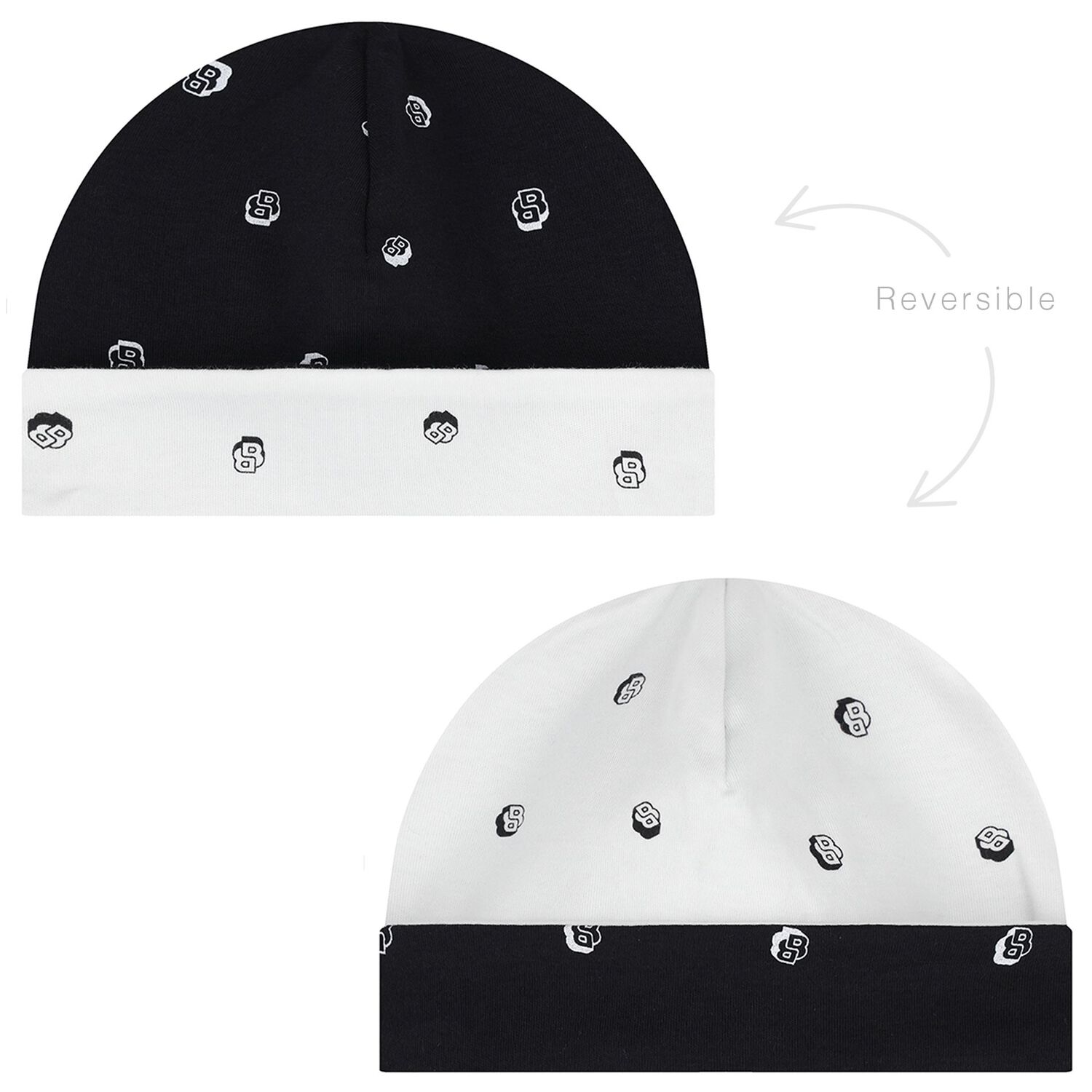 Baby Boys White & Black Logo Babygrow Gift Set, 1, hi-res