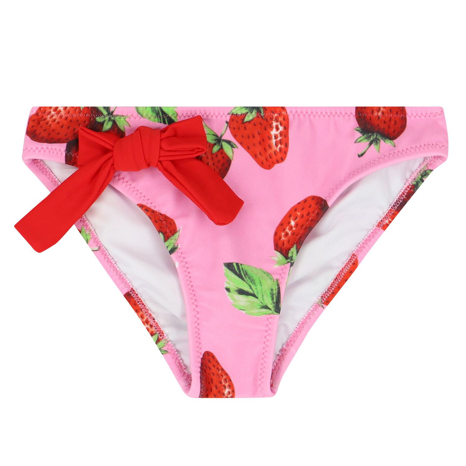 Girls Pink Ruffled Bikini, 1, hi-res image number null