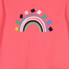 Girls Pink & Navy Blue Tulle Dress, 1, hi-res