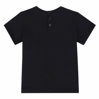 Younger Boys Black Logo T-Shirt