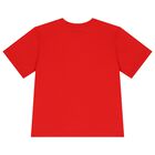 Girls Red Teddy Bear Logo T-Shirt, 1, hi-res