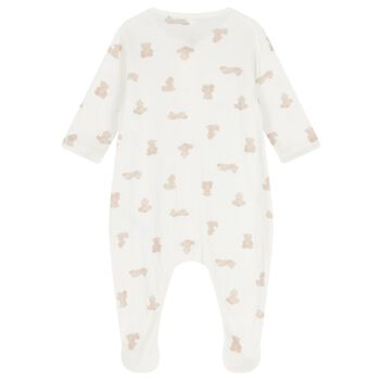 Ivory & Beige Teddy Bear Babygrow