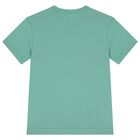 Boys Green Polo Bear Crew Neck T-Shirt, 1, hi-res